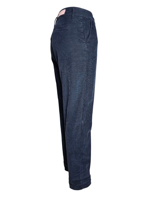pantalone donna n velluto duemilarighe blu Atelier Cigala's | 344-TVS28040